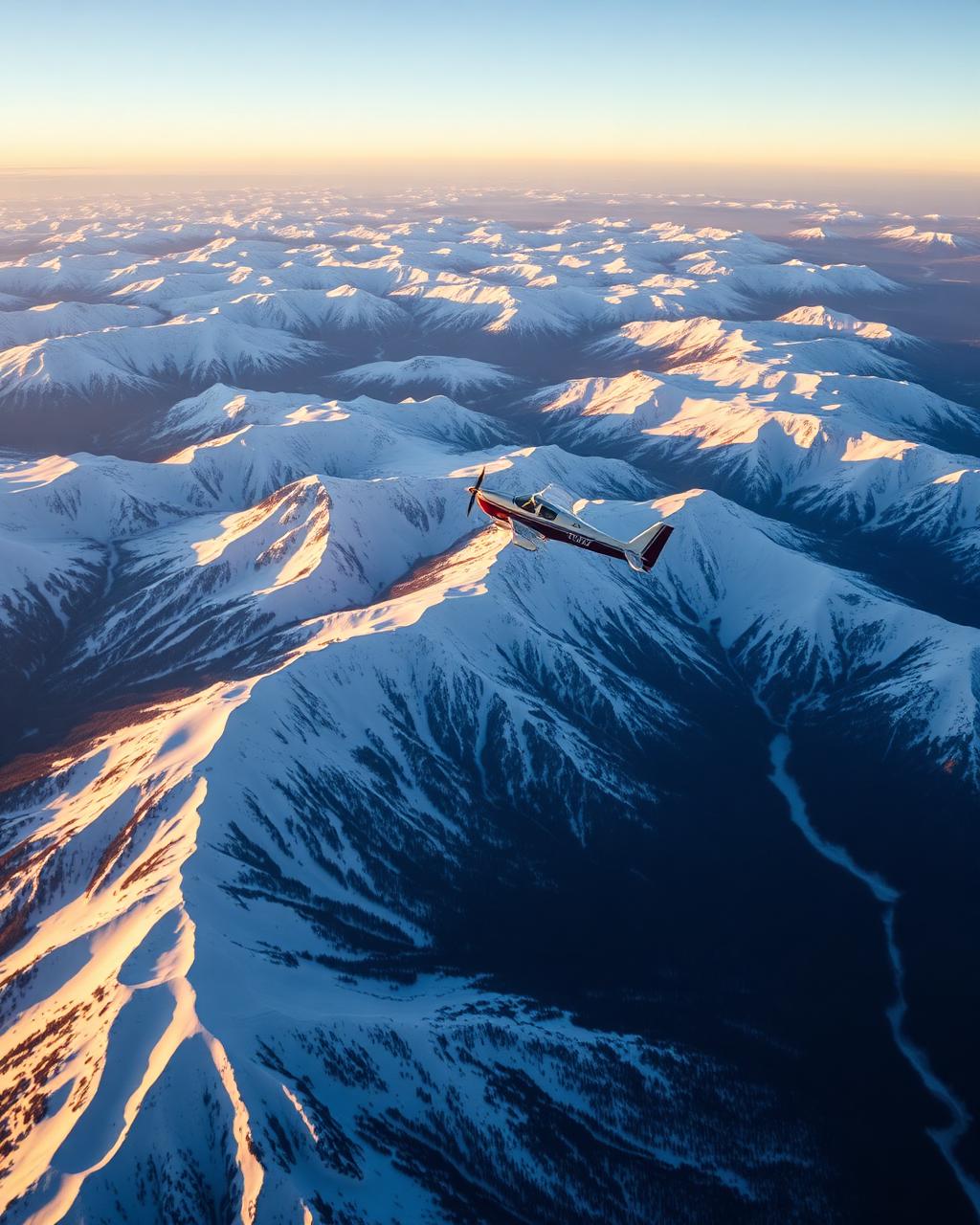 Flygtur över fjällen